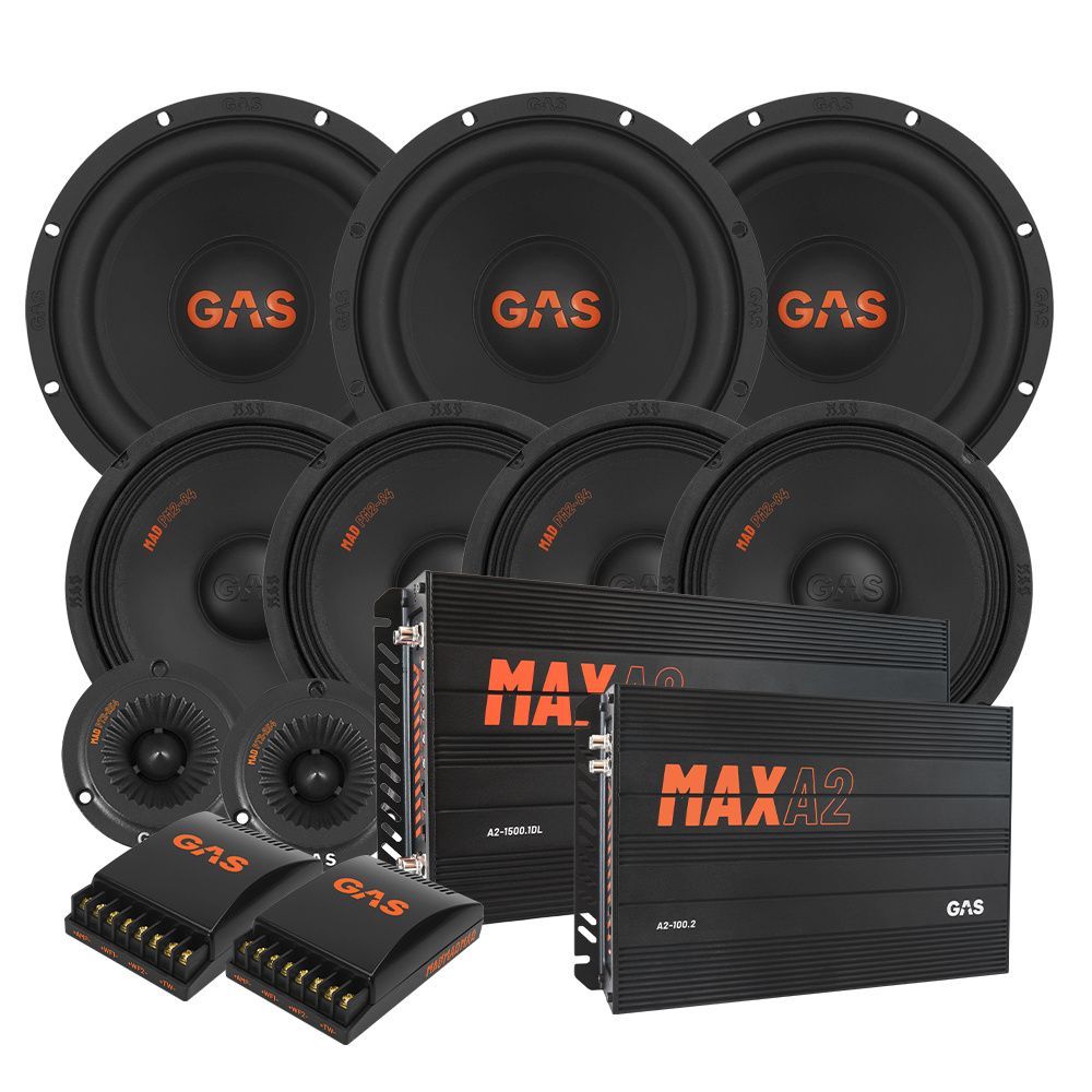 GAS MAD S2-8D2 mit MAD PM2-84, komplettes SPL-Paket für Amis
