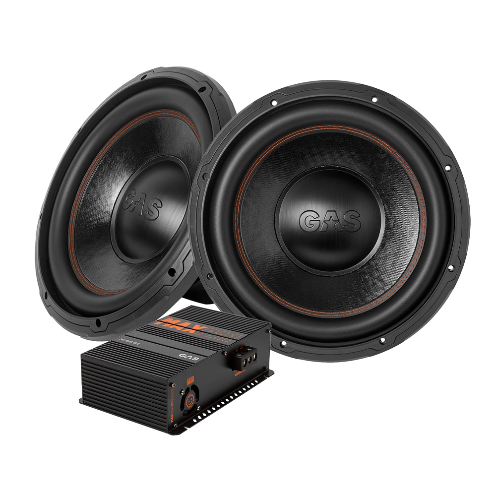 GAS MAD S3-12D2 & MAX PA1-1500.1DZ2, Basspaket