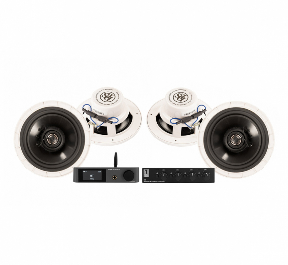Dynavoice CA802BT mit SC4B & 2 Paar DLS Marine 226i