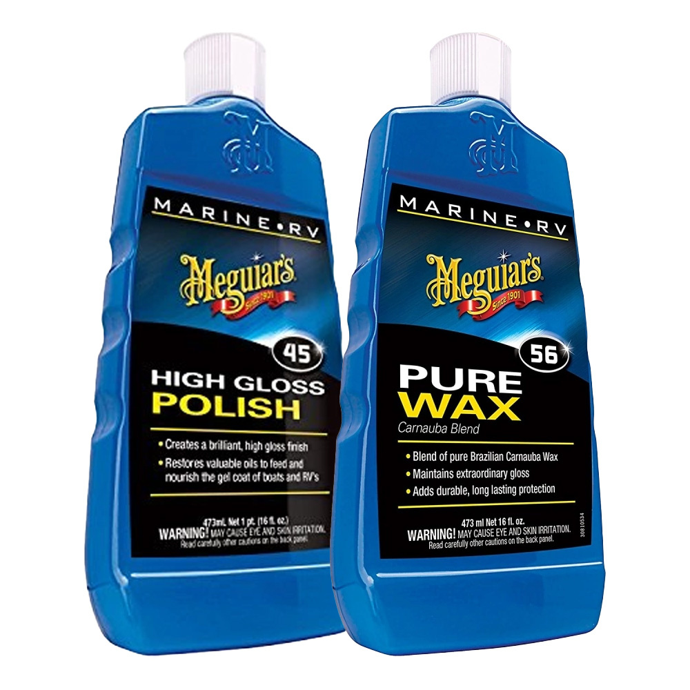 Meguiar's Bootspflege-Paket, Politur + Wachs