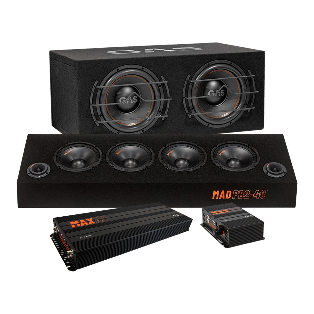 GAS MAX B1-212 Raggarpaket mit MAD PB2-48 und Verstärker