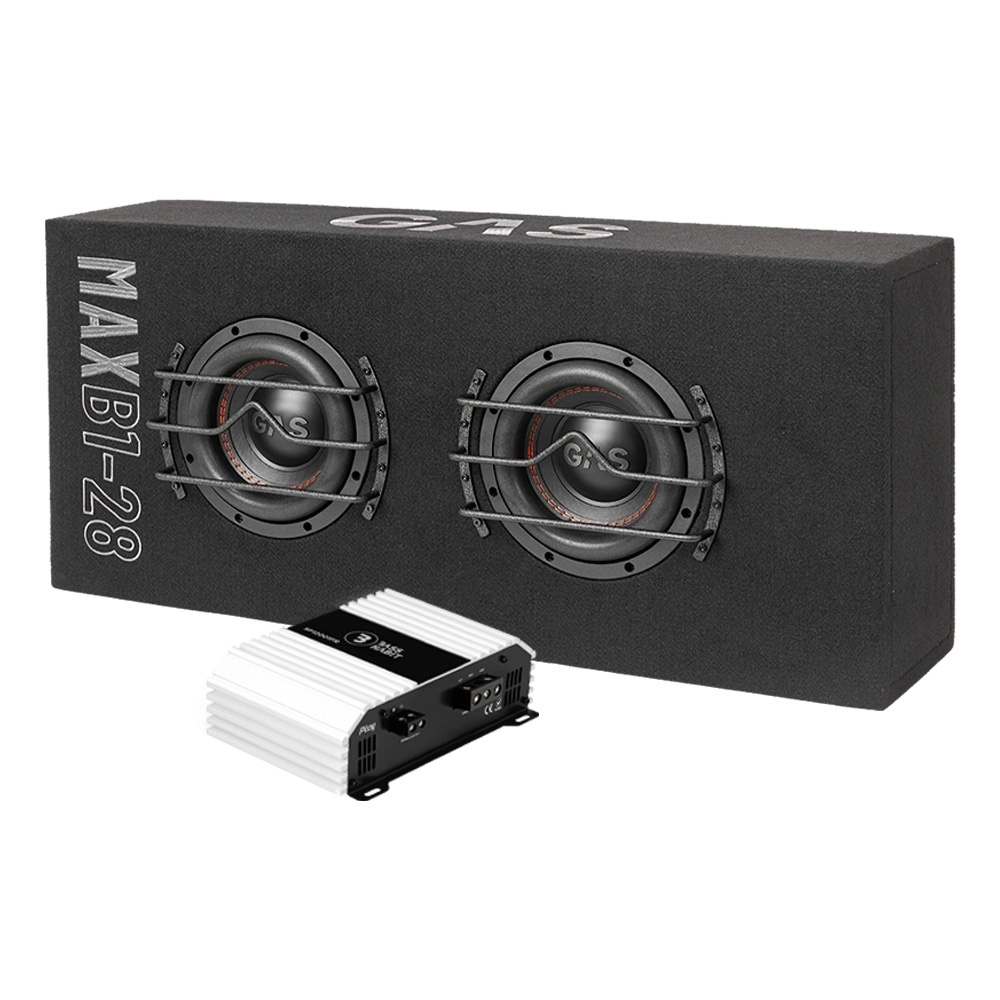 GAS MAX B1-28 mit Bass Habit SP12001FR, 2x8 Basspaket