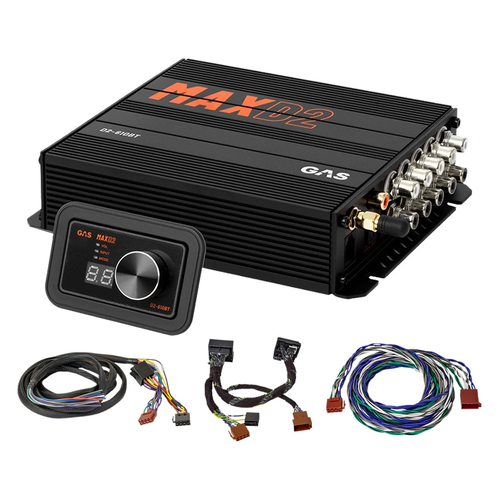 GAS MAX D2-610BT, 10-Kanal Klangprozessor/DSP für VW/BMW u.a. (Quadlock)