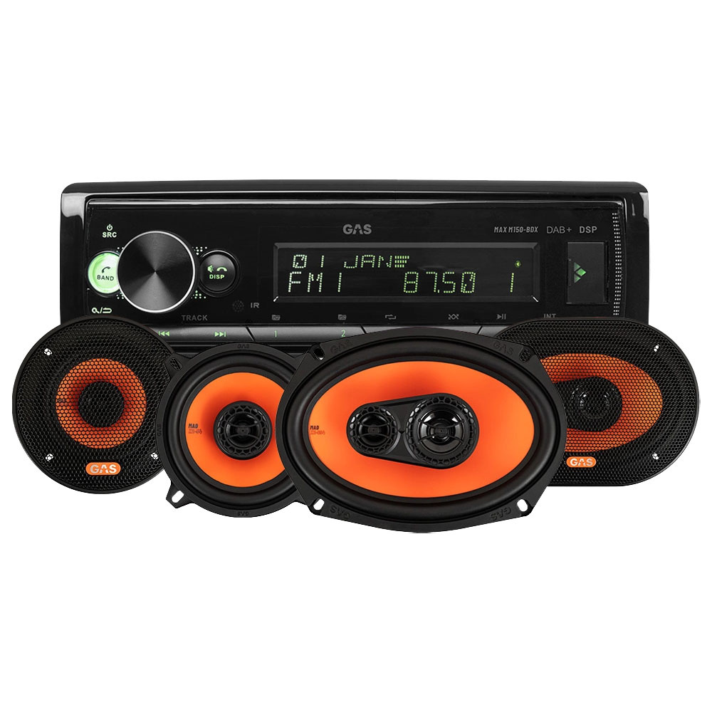 GAS MAX M150-BDX & GAS MAD X2-Lautsprecher, Car-Audio-Paket