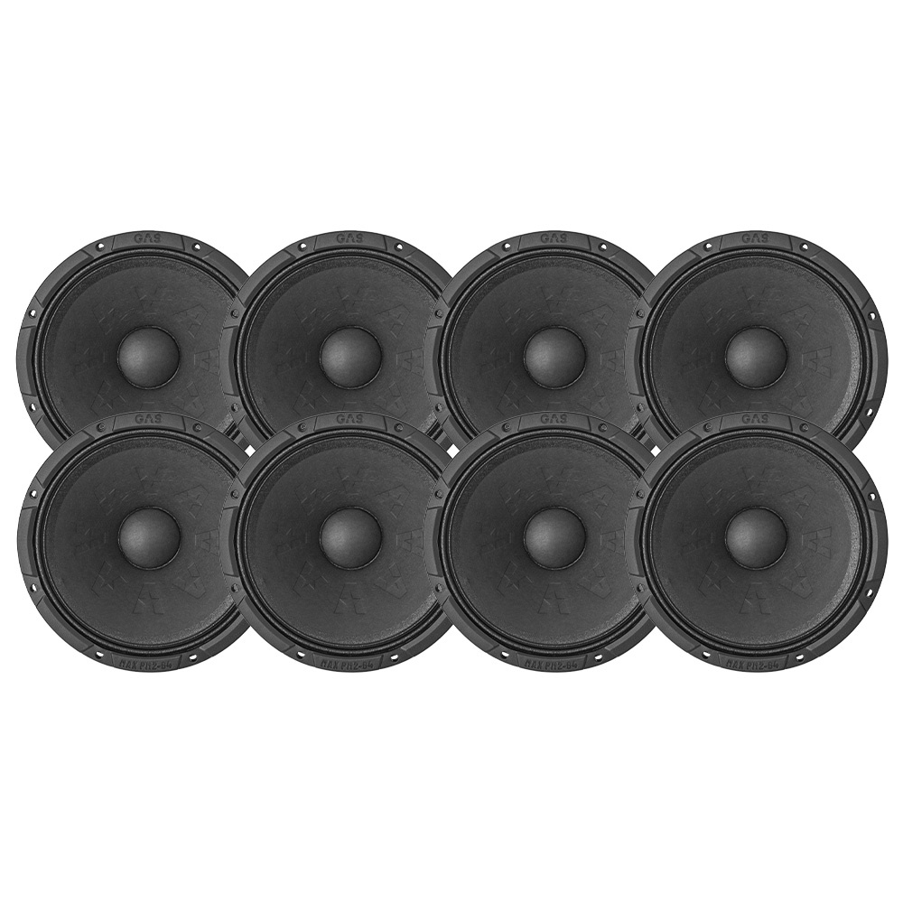 8er-Pack GAS MAX PM2-64, 6,7-Zoll-Mittelbass/Mitteltöner