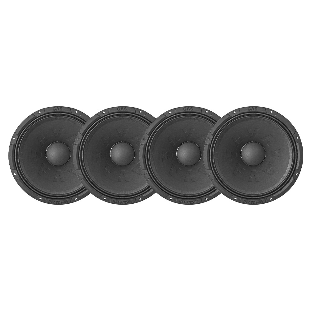 4er-Pack GAS MAX PM2-84, 8-Zoll-Mittelbass/Mitteltöner
