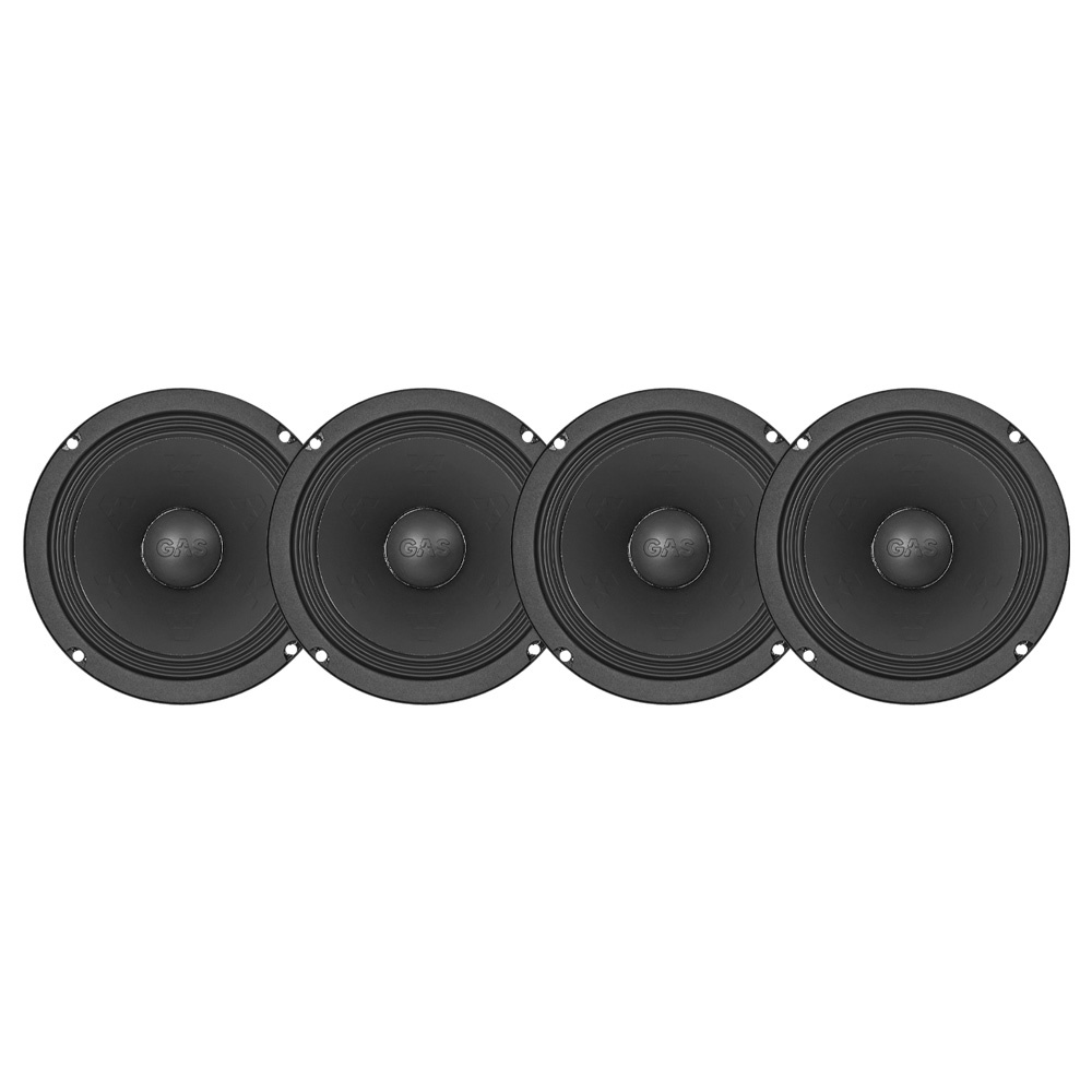 4er-Pack GAS MAX PMW1-64N, 6,5-Zoll-Neo-Mittelbasslautsprecher