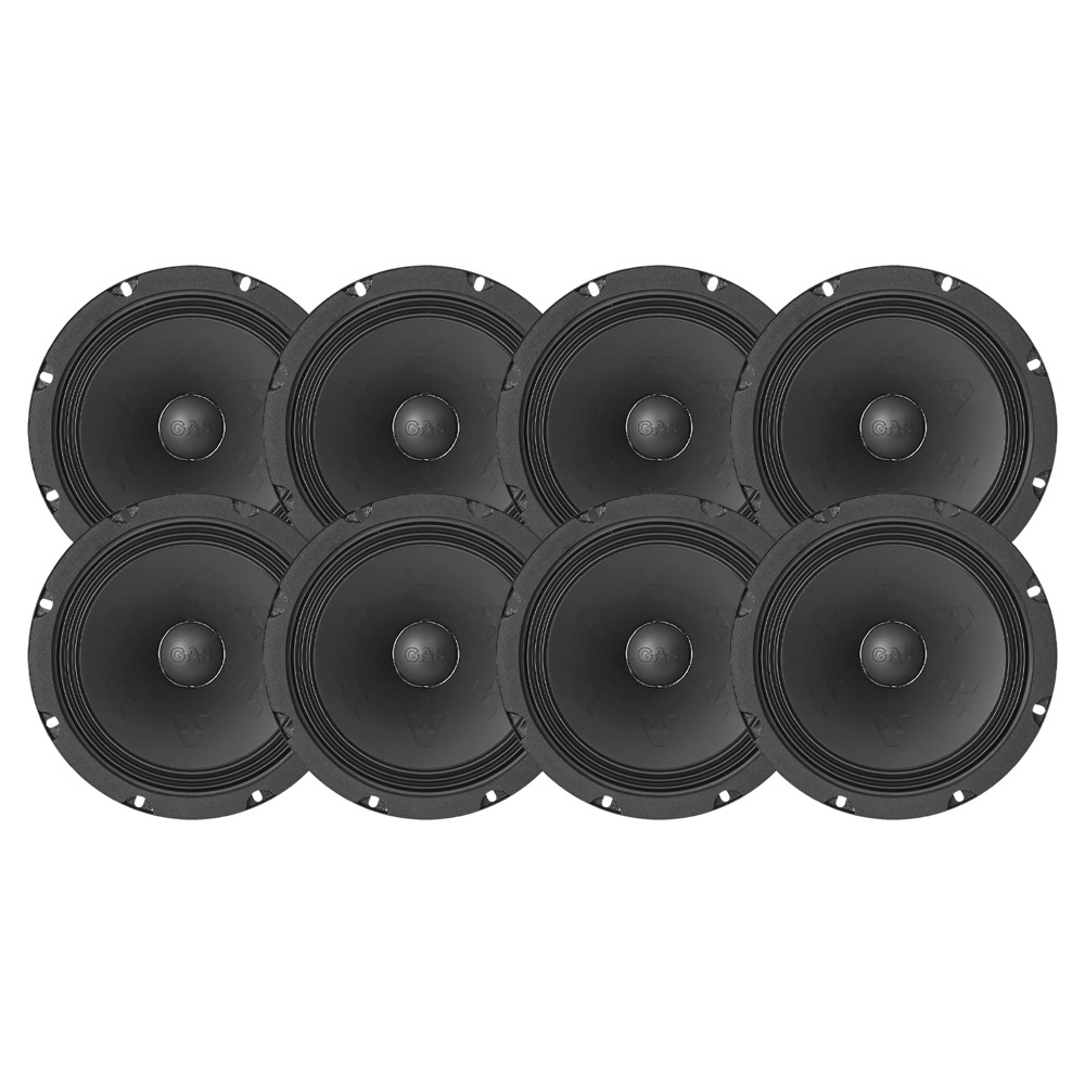 8er-Pack GAS MAX PMW1-84N, 8-Zoll-Neo-Mittelbasslautsprecher