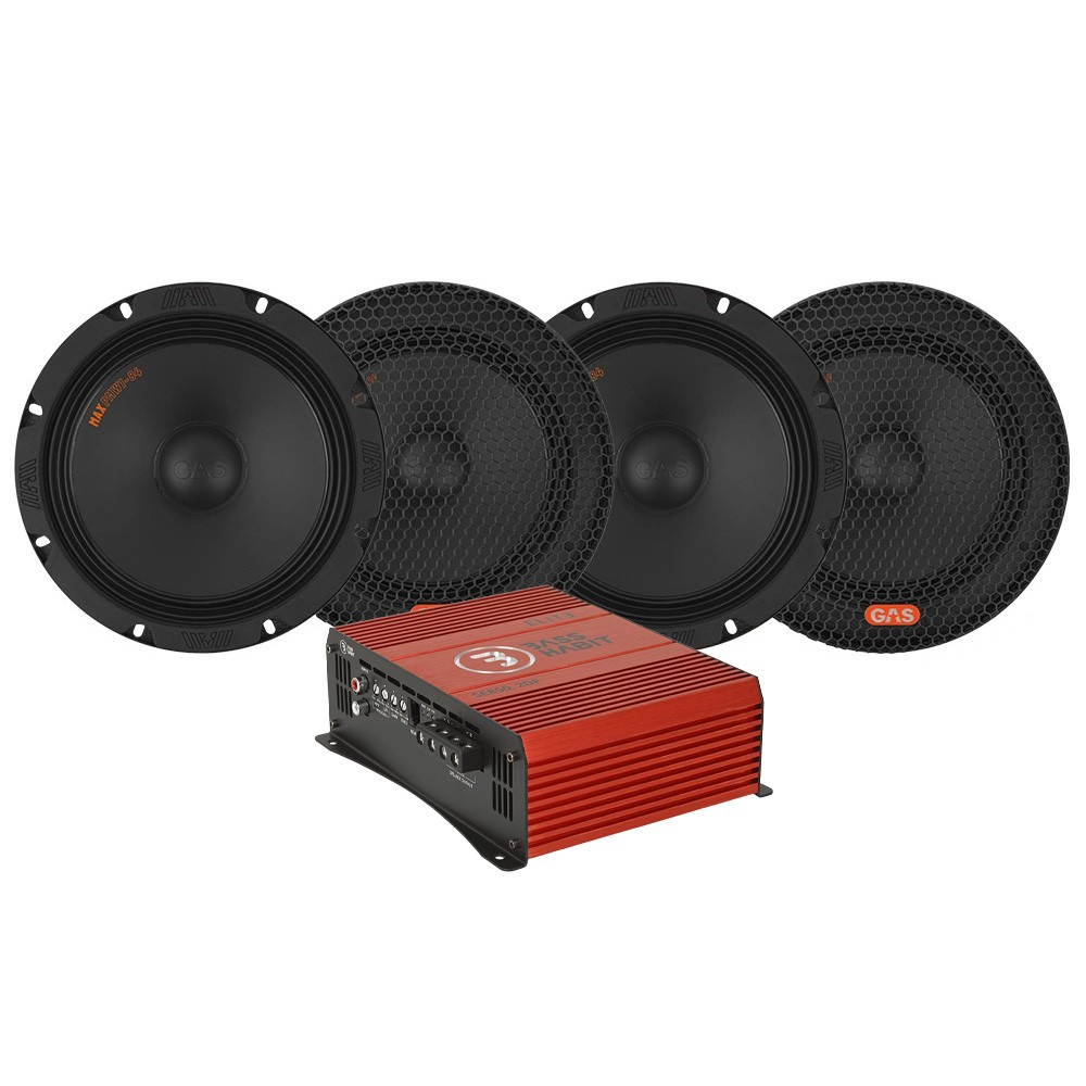 4er-Pack GAS MAX PMW1-84 mit Bass Habit SPL ELITE 850.2DF, SPL-Paket