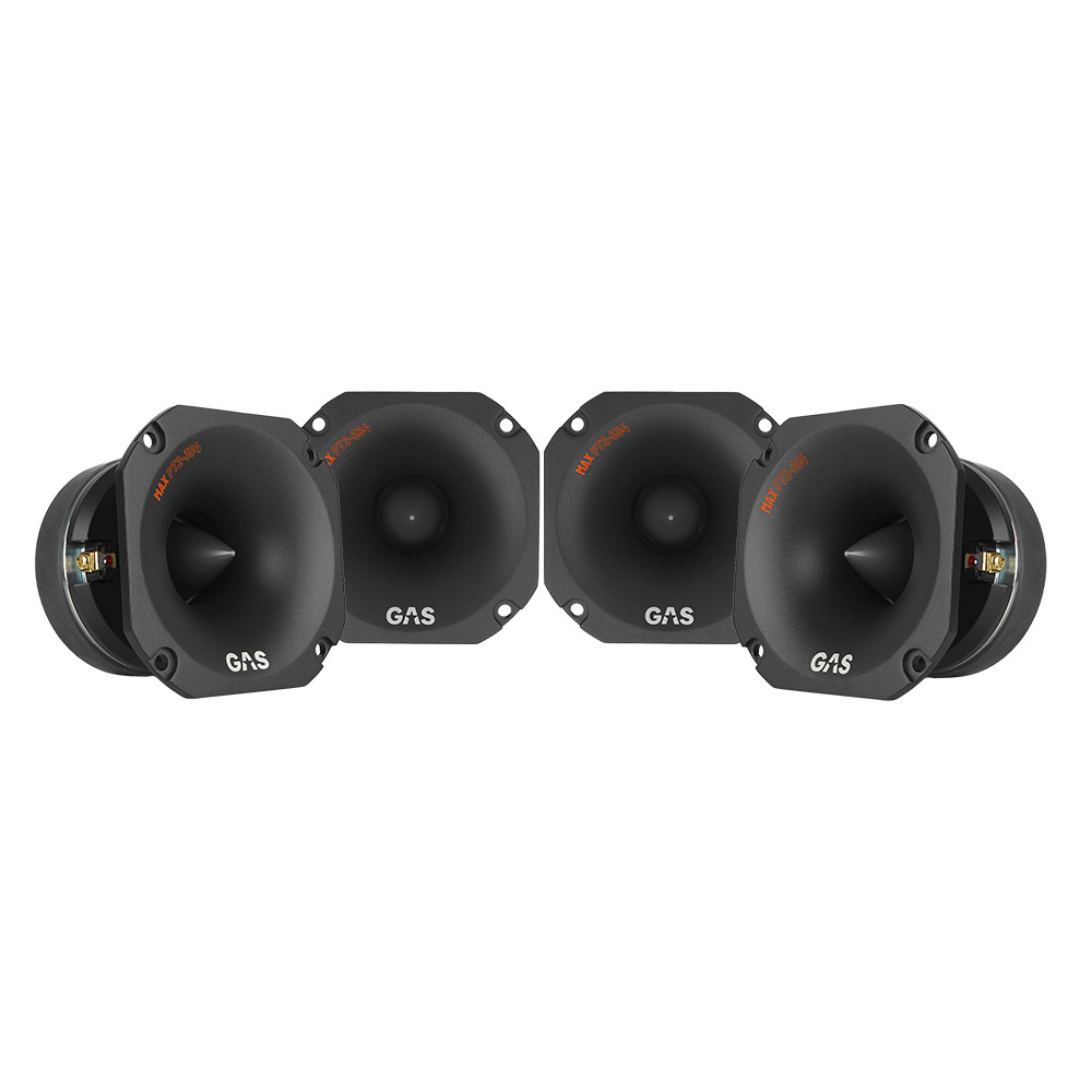 4er-Pack GAS MAX PT2-384, extrem schwere Horntweeter, 4 Ohm