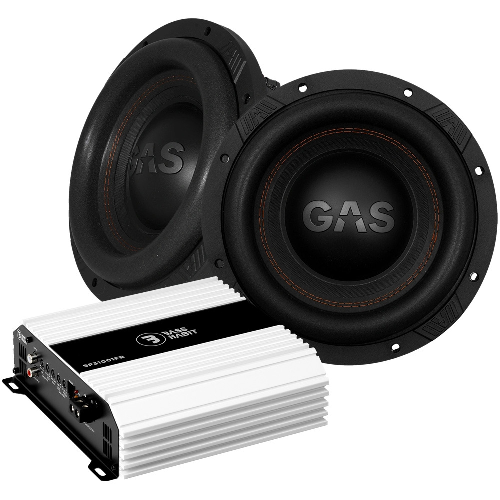 2er-Pack GAS MAX S1-10D1 mit Bass Habit SP31001FR, 2x10 Basspaket