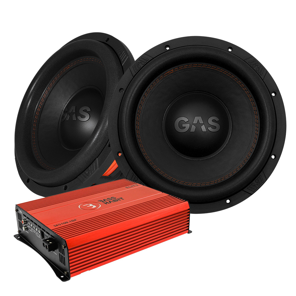 2er-Set GAS MAX S1-12D2 & SPL ELITE 5100.1DF, Basspaket