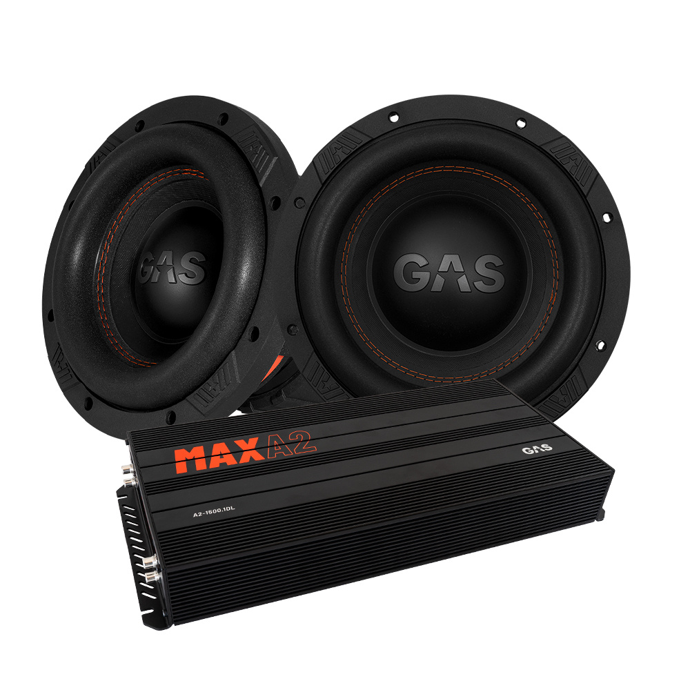 2er-Set GAS MAX S1-8D1 & MAX A2-1500.1D, Basspaket