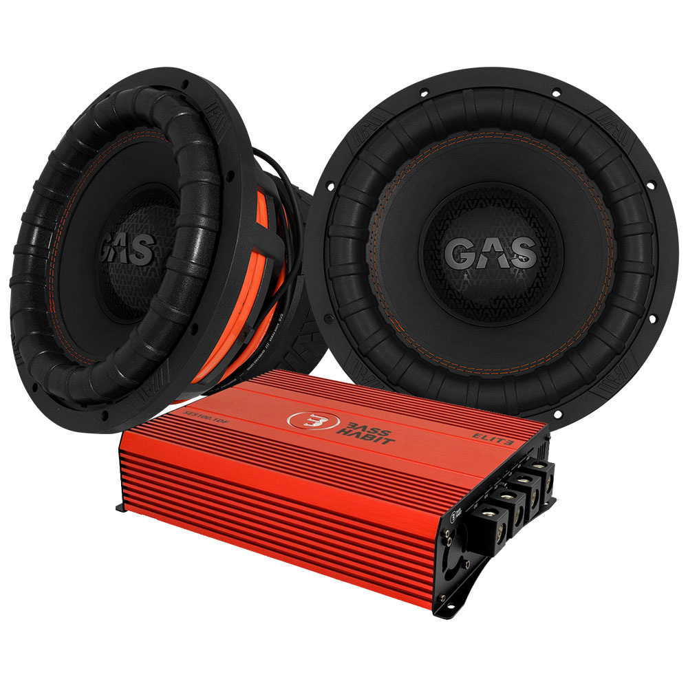 2er-Set GAS MAX S2-12D1 & SPL ELITE 5100.1DF, Basspaket