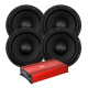4er-Set GAS MAX S1-12D2 mit Bass Habit SE8000.1D1, Basspaket 4er-Set GAS MAX S1-12D2 mit Bass Habit SE8000.1D1, Basspaket
