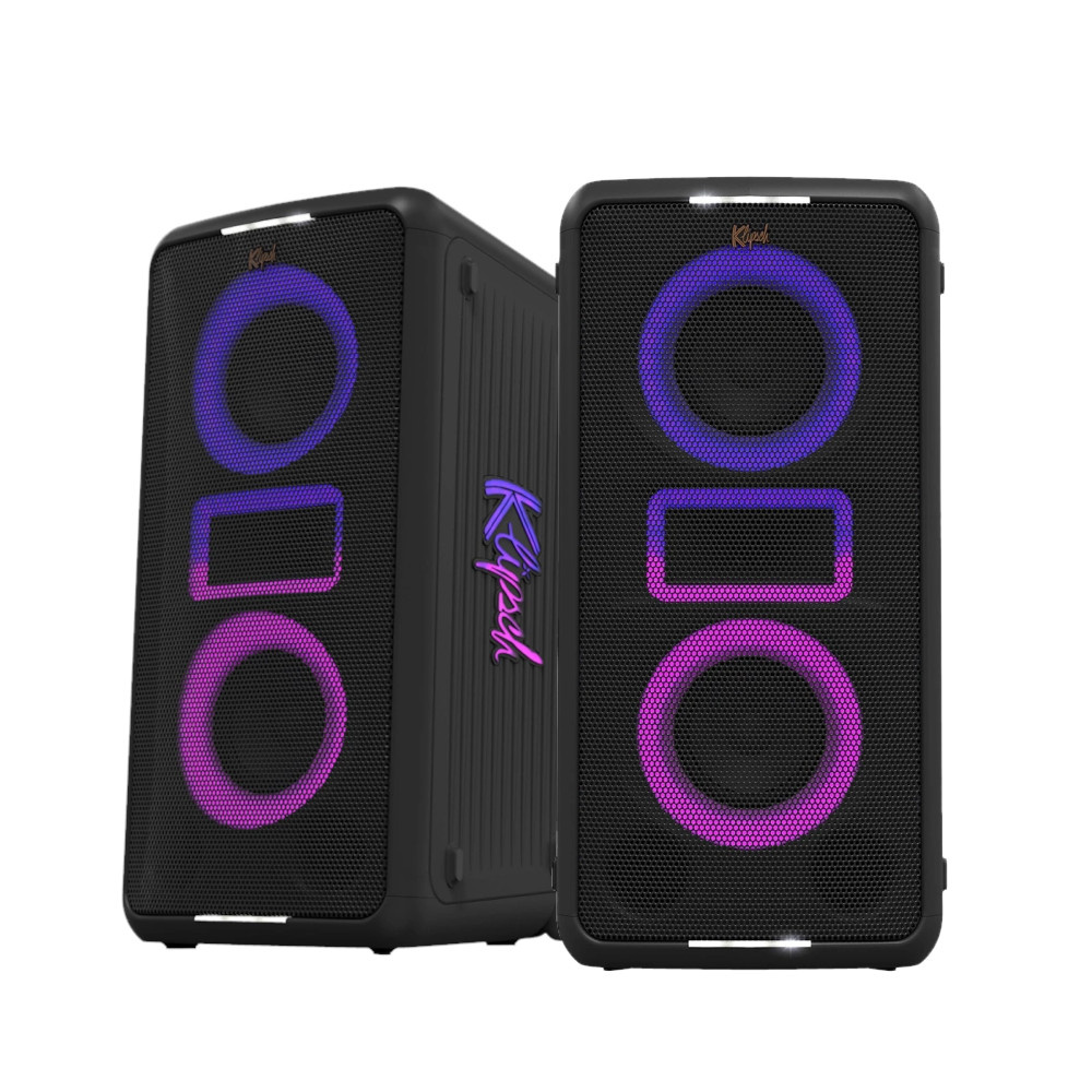 2er-Set Klipsch Miami, Partylautsprecher mit Mikrofon & Bluetooth