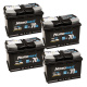 Batteriepaket, 4 Stk. Nordmax AGM-Batterie, 70Ah / 12V Batteriepaket, 4 Stk. Nordmax AGM-Batterie, 70Ah / 12V