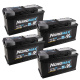 Batteriepaket, 4 Stk. Nordmax AGM-Batterie, 95Ah / 12V Batteriepaket, 4 Stk. Nordmax AGM-Batterie, 95Ah / 12V