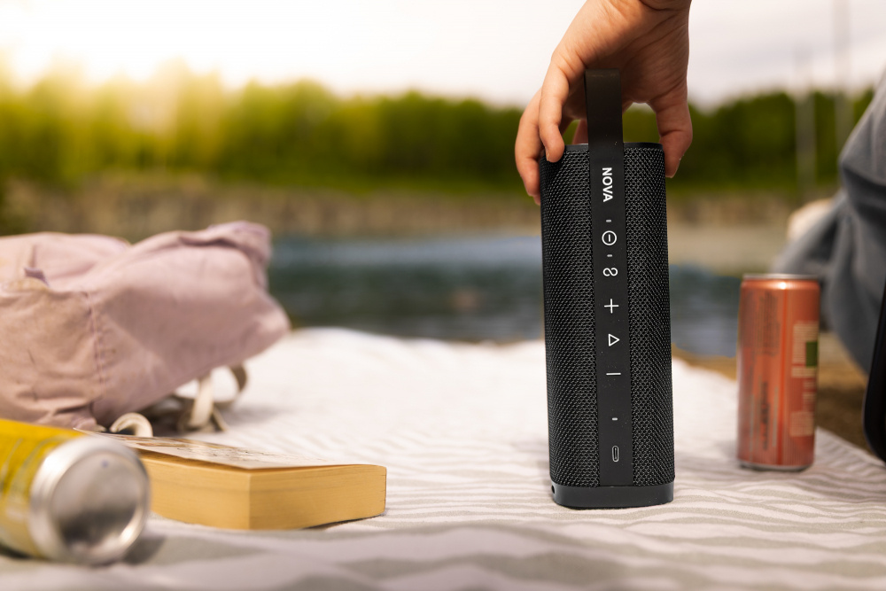 2er-Pack Arcsound NOVA Bluetooth-Lautsprecher, schwarz