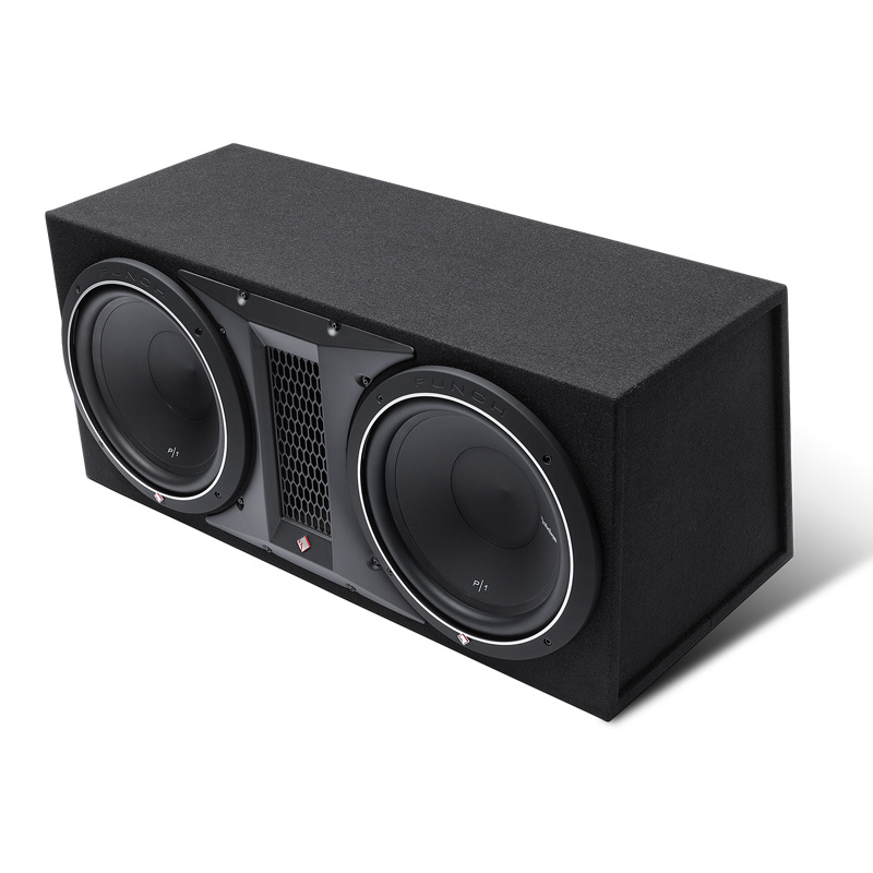 Rockford Fosgate P1-2x12 & Bass Habit Rebel RA1200W, Bass-Paket