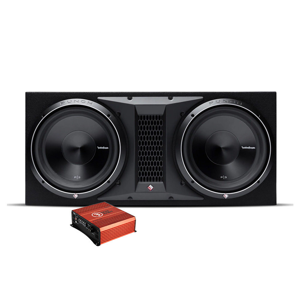 Rockford Fosgate P3-2X12 & Bass Habit SPL ELITE 2100.1DF, Bass-Paket