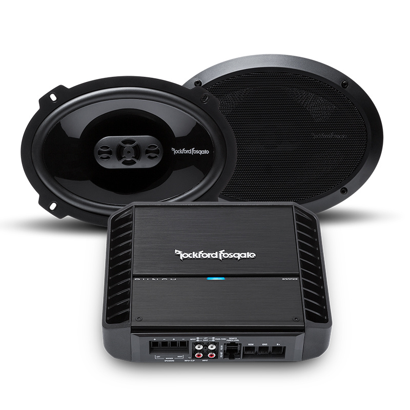 Rockford Fosgate P300X2 mit P1694 Lautsprecher-Paket