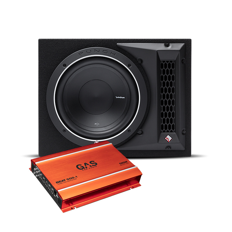 ROCKFORD FOSGATE P1-1x12 mit GAS BEAT 500.1