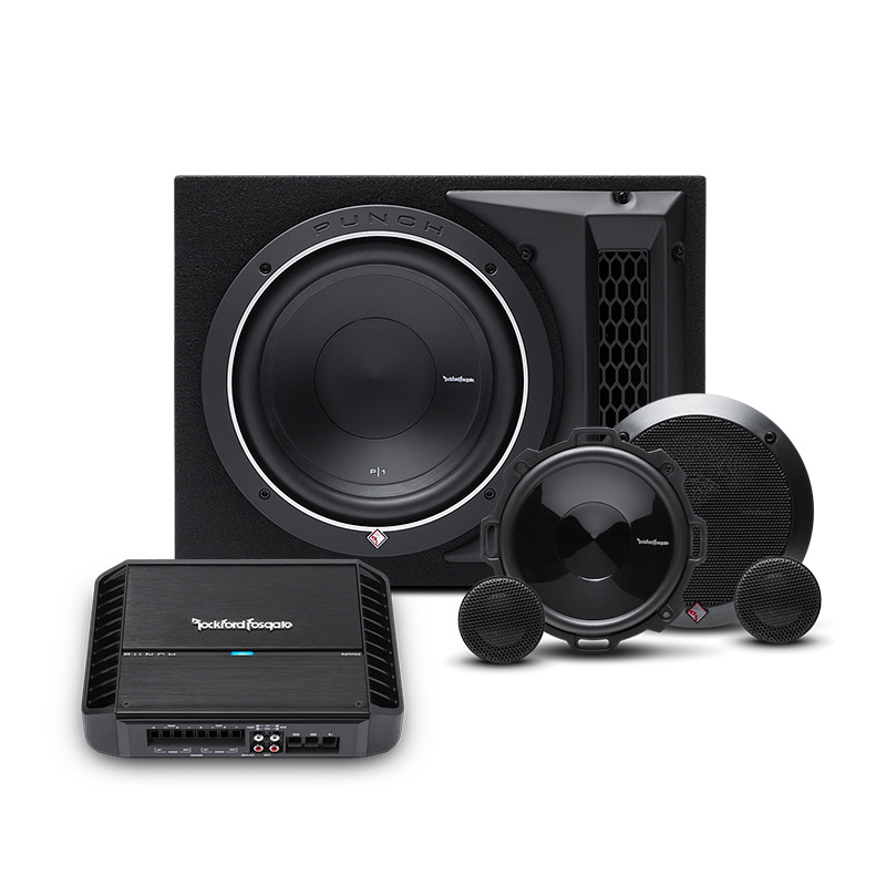 Rockford Fosgate P400X4 mit 1x12 Bassgehäuse + Punch-Kit
