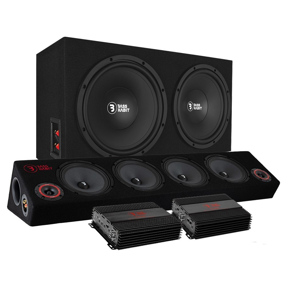 Bass Habit PL212 Raggar-Paket mit SPL84 und Verstärker