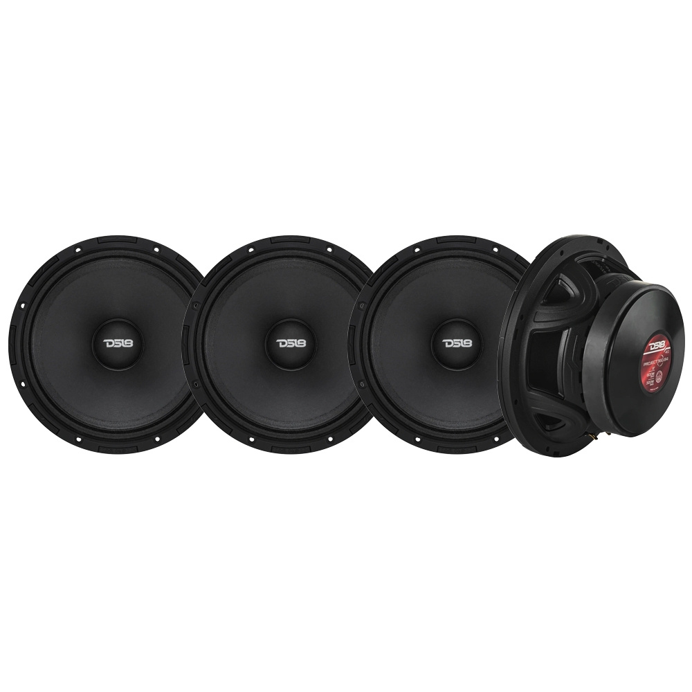 4er-Pack DS18 PROJECT360.84, 8-Zoll Mittelbass/Mittelton