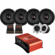 4er-Pack DS18 PRO-X8.4M und PRO-TW120, SPL-Paket mit Verstärker 4er-Pack DS18 PRO-X8.4M und PRO-TW120, SPL-Paket mit Verstärker