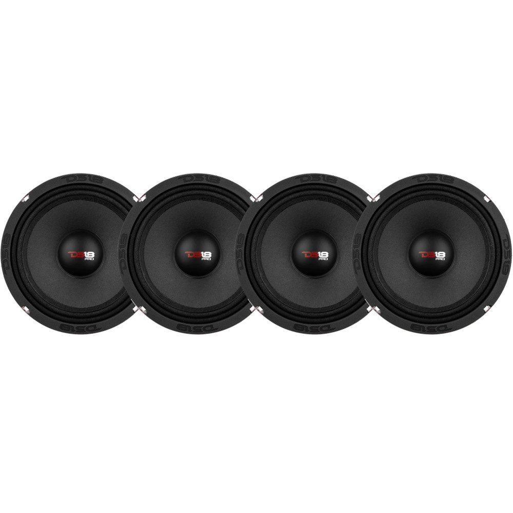 4er-Pack DS18 PRO-X8.4M, 8-Zoll-Midbass
