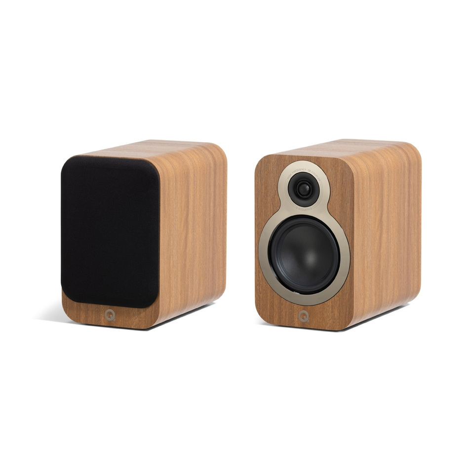 Q Acoustics 3050c 5.0-Lautsprecherpaket mit Center und Surround, Eiche
