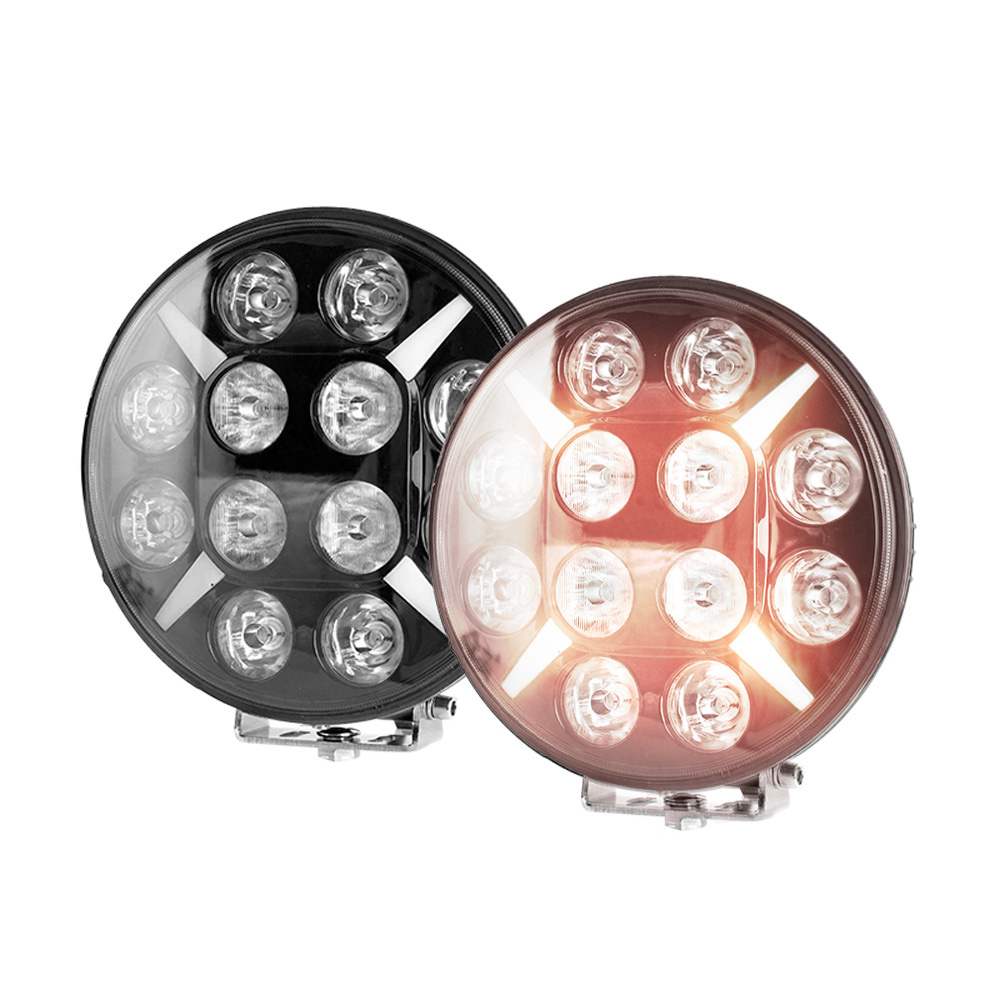 2er-Pack NIZLED R120DRL, 9 Zoll / 22 cm Zusatzscheinwerfer mit DRL, 120W