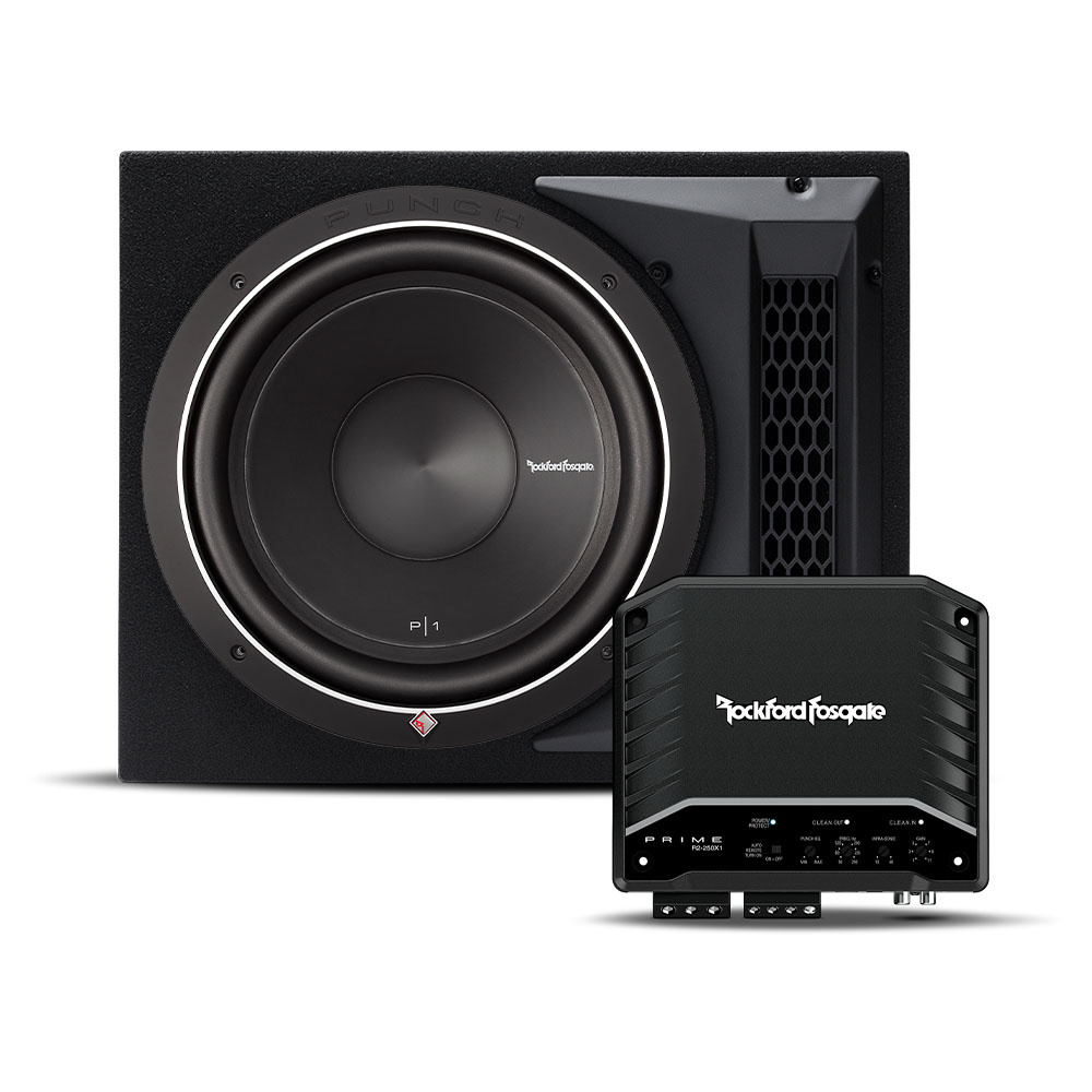 Rockford Fosgate P1-1X12 & R2-250X1, Basspaket