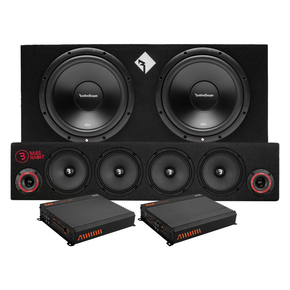 Rockford Fosgate R2-2X12 mit SPL64, Raggar-Paket