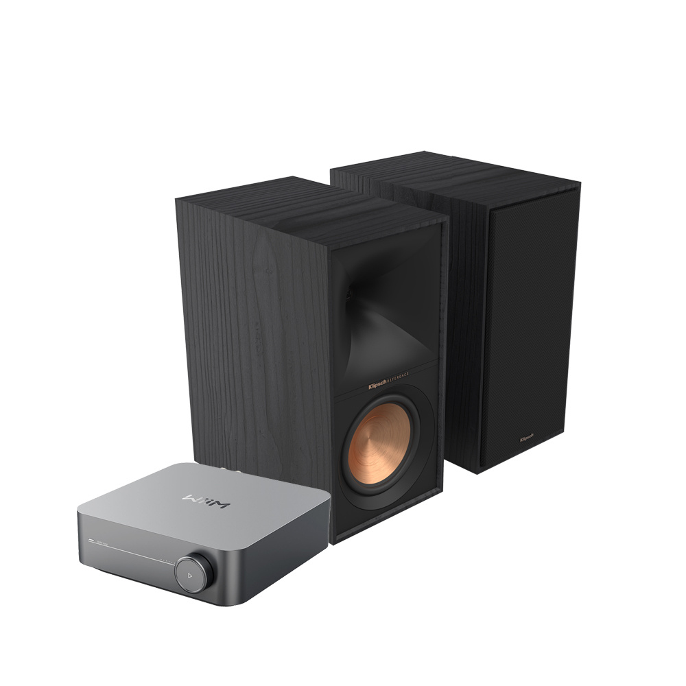 WiiM Amp Pro und Klipsch R-60M, 2.0-Stereo-Paket
