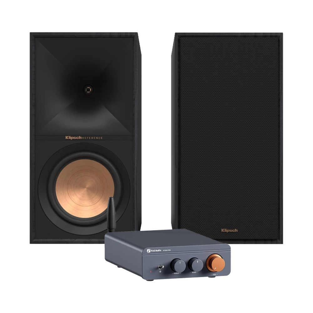 Klipsch R-60M und Fosi Audio BT20A PRO, kompaktes Stereo-Paket