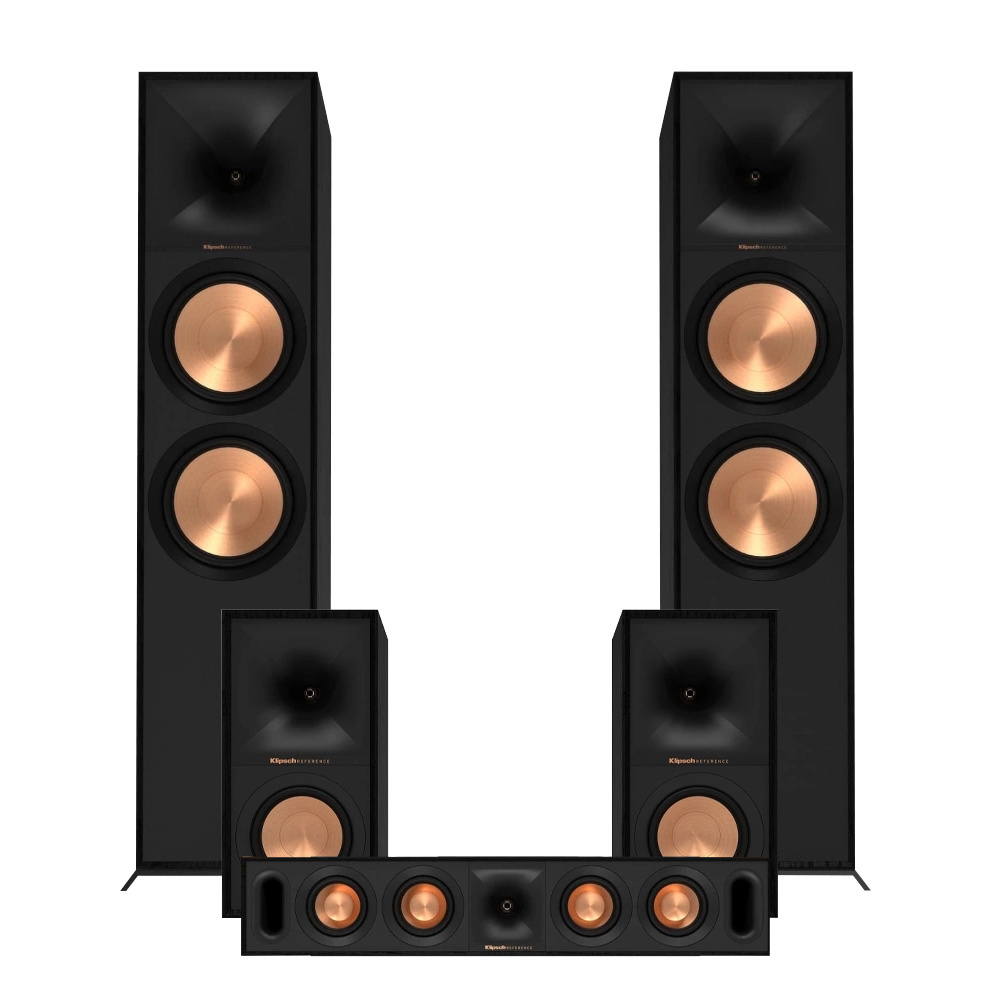 Klipsch R-800F 5.0-Lautsprecherpaket, schwarz