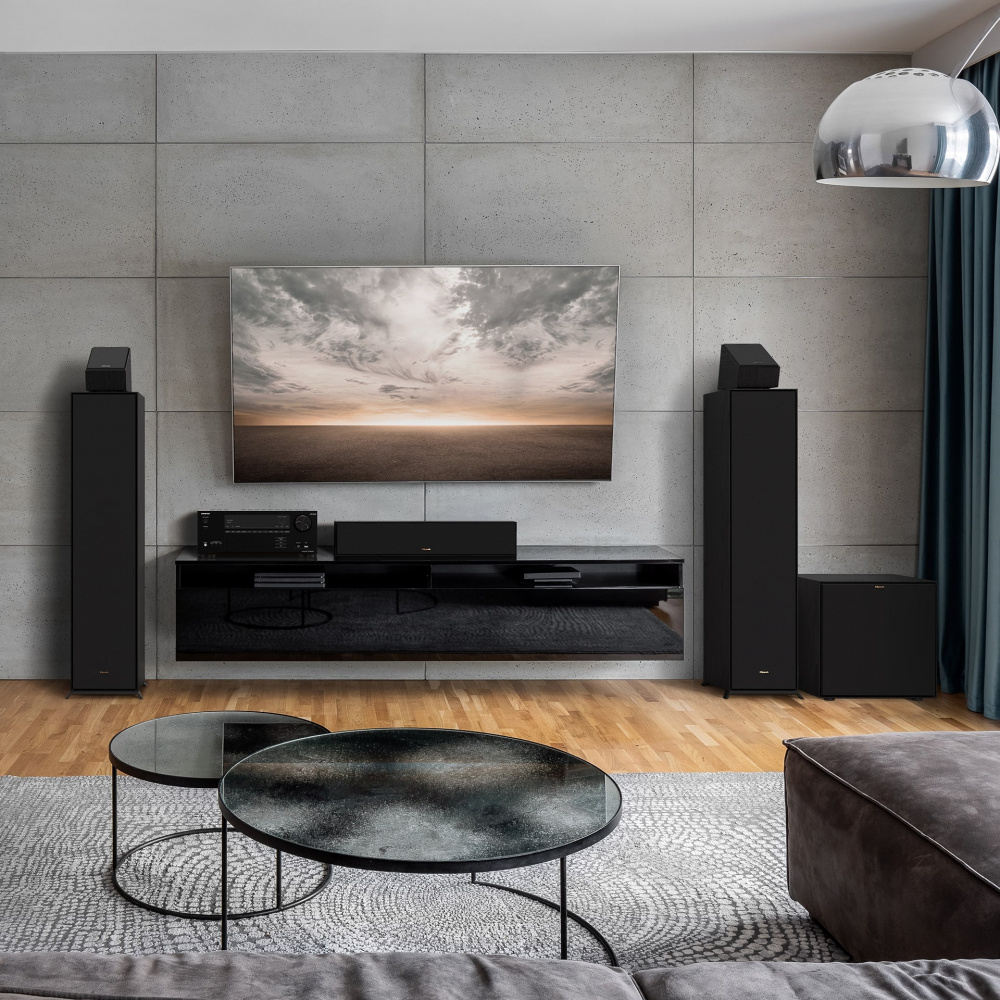 Klipsch R-800F und Dynavoice Challenger CSB-V12, 2.1-Lautsprecherpaket