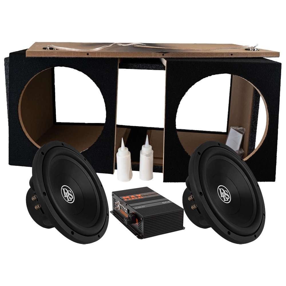 DLS Reference 2x12-Zoll-Subwoofergehäuse als Bausatz mit Verstärker