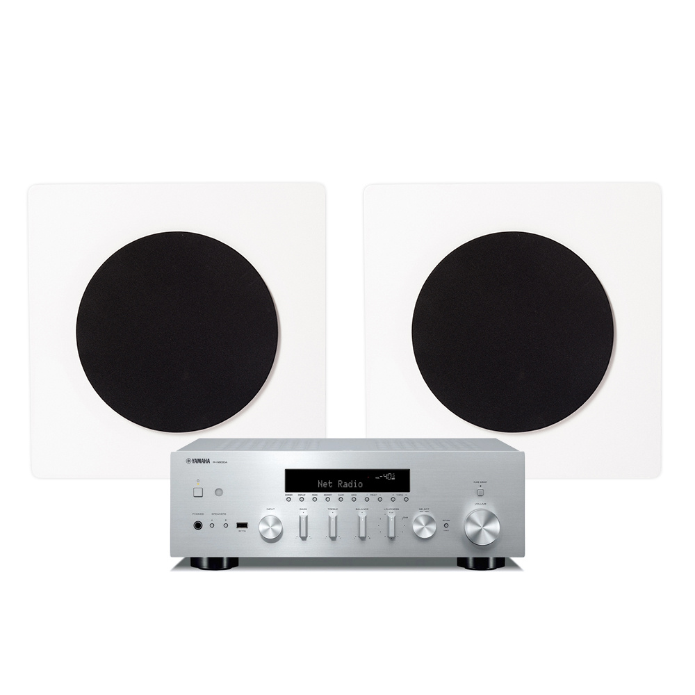 Yamaha R-N600A und DLS Flatbox D-One, Stereo-Paket