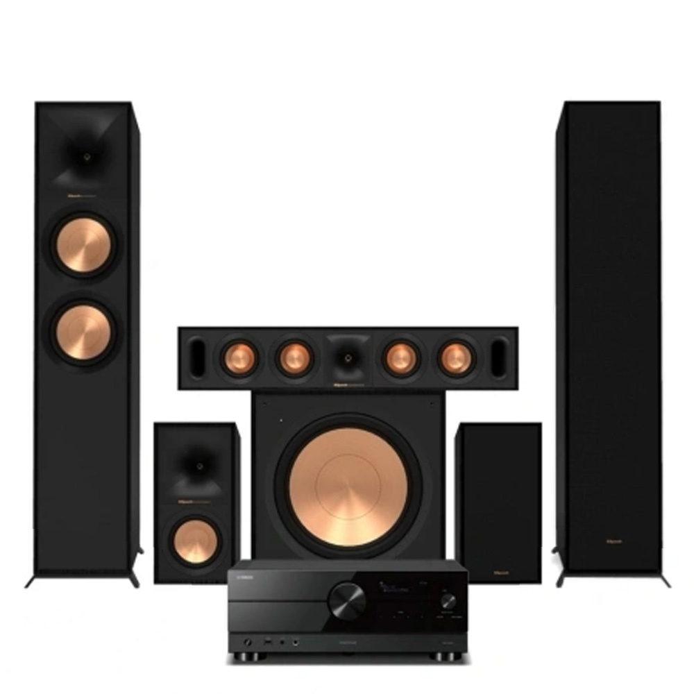 Yamaha RX-A2A mit Klipsch Reference-Lautsprechern, 5.1 Heimkino-Paket