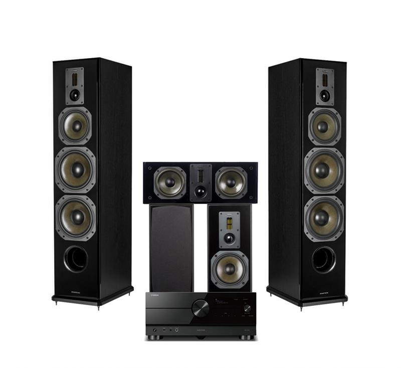 Yamaha RX-A4A mit Dynavoice Definition Lautsprechern, 5.1 Heimkino-Paket