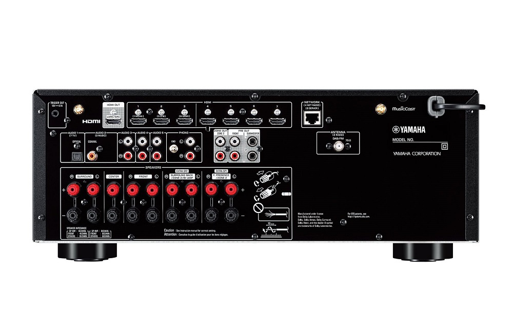 Yamaha RX-V6A & Dynavoice Challenger M-105 EX v.4 Facet 5.1 Heimkino-Paket, Schwarz