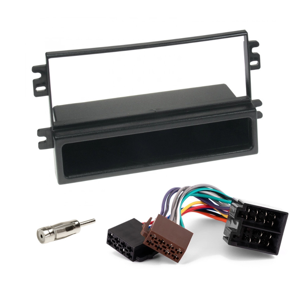 Installationskit Saab 9-3 OG mit AS2, 1-DIN mit Ablagefach (ohne Lenkradsteuerung)