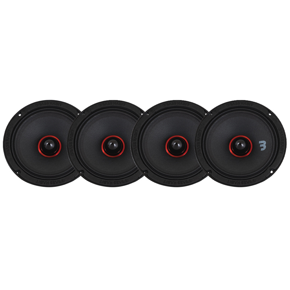 4er-Pack Bass Habit SPL Elite SE165M 6,5
