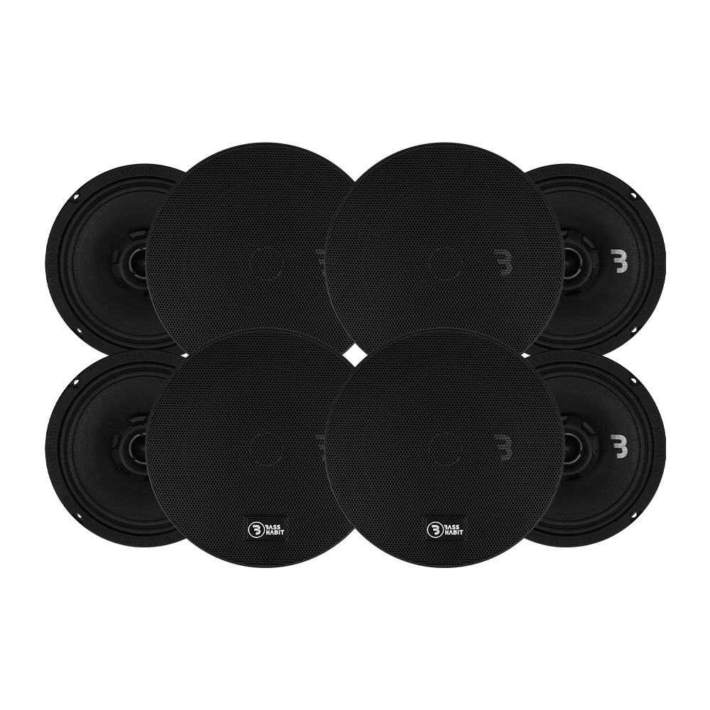 8er-Pack Bass Habit SPL Elite SE200CX, 8-Zoll-Koaxiallautsprecher