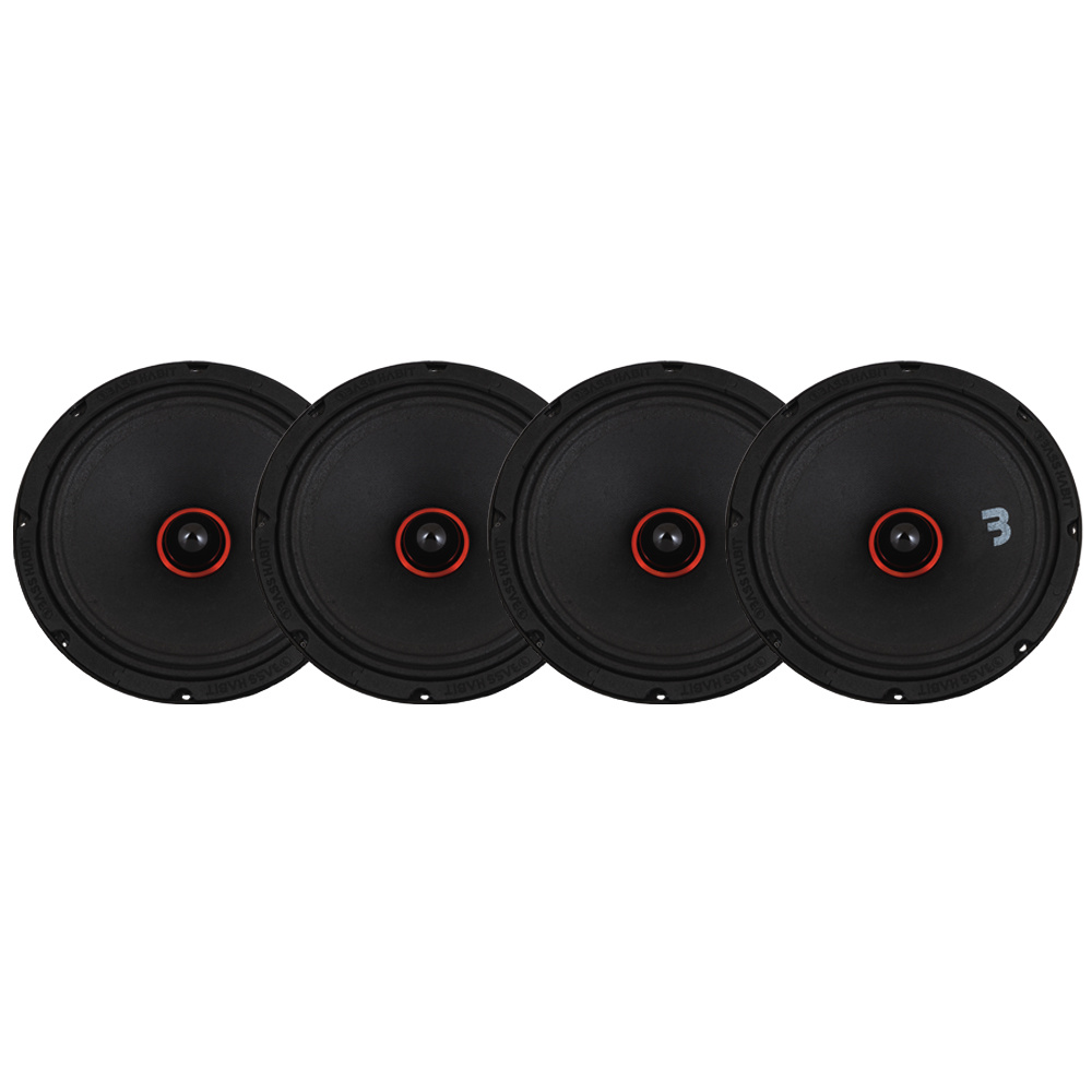 4er-Pack Bass Habit SPL Elite SE200M 8
