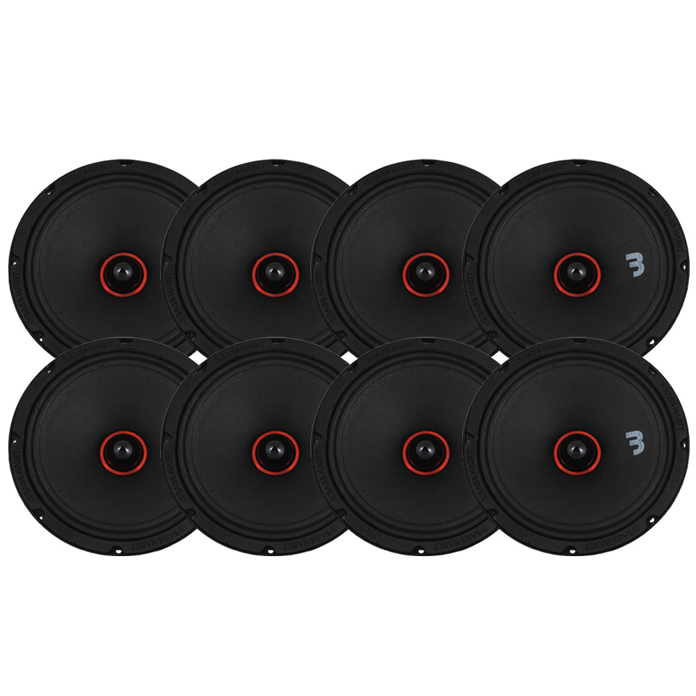 8er-Pack Bass Habit SPL Elite SE200M 8